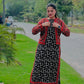 Stylish Women's Black & White Printed Co-Ord Set with Red Embroidered Jacket – Trendy Ethnic Western Fusion Wear