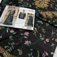 Iznik D#801 Black Floral Embroidered Digital Lawn Suit with Chiffon Dupatta – Luxury Pakistani Unstitched 3-Piece