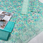 Baroque D#913 Light Blue Floral Embroidered Lawn Suit with Chiffon Dupatta – Unstitched 3-Piece
