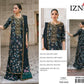 Iznik D#801 Black Floral Embroidered Digital Lawn Suit with Chiffon Dupatta – Luxury Pakistani Unstitched 3-Piece