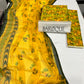 Baroque Unstitched Lawn Suit – Yellow & Blue Floral 3-Piece  Unstitched   for Summer Collection 2025